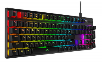 Gaming Keyboard HyperX Alloy Origins, Mechanical, Steel frame, Onboard memory, MX Red, RGB, USB