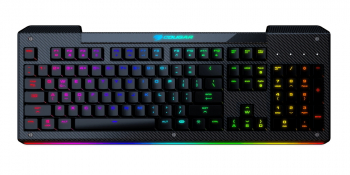 Gaming Keyboard Cougar Aurora S, Carbonlike Surface, 8-Effect Multicolour Backlight, EN, USB