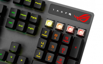 Gaming Keyboard Asus Strix Scope RX, Optical, for FPS, Aura Sync RGB, IP56, USB 2.0 passthrough, USB