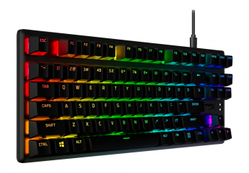 Gaming Keyboard HyperX Alloy Origins PBT, Mechanical, Red SW, PBT Keycaps, RGB, Aluminum Body, USB