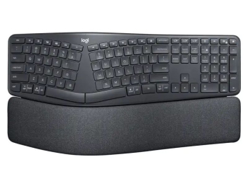 Wireless Keyboard Logitech ERGO K860, Curved keyframe, Split layout, US Layout, 2xAAA, 2.4/BT  