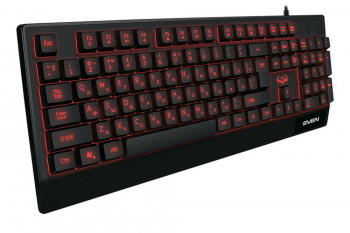Gaming Keyboard SVEN KB-G8300, 3 colors backlight, WinLock, 12 Fn keys, Black, USB