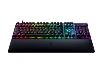 Gaming Keyboard Razer Huntsman V2, Optical Linear SW, Digital Dial,Wrist Rest, US Layout, USB, Black