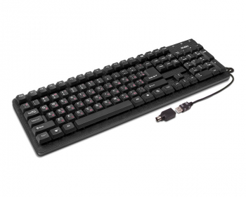 Keyboard SVEN Standard 301, Traditional layout, Splash proof, Calculator key, Black, USB