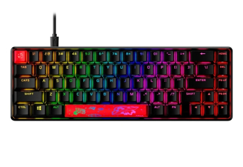 Gaming Keyboard HyperX Alloy Origins 65, Mechanical, TKL, Aluminum body, Red SW, RGB, US Layout, USB