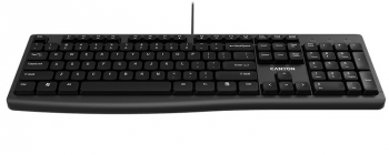 Keyboard Canyon KB-50, Multimedia, Slim, Quiet, Chocolate Keycap, Black, USB