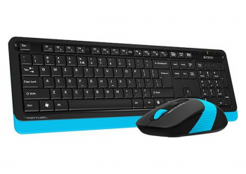 Wireless Keyboard & Mouse A4Tech FG1010, 12 Fn Keys, Laser Engraving, Splash Proof, 1200-2000dpi, 4 