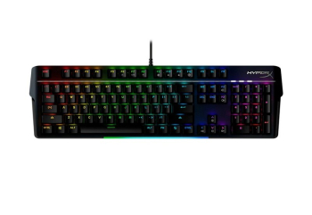 Gaming Keyboard HyperX Alloy MKW100, Mechanical, Aluminum Frame, Wrist rest, Red SW, US Layout, USB