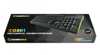 Gaming Keyboard Gamemax KG801, Mechanical, FN Keys, Anti-Ghosting, RGB, EN layout, Black.USB