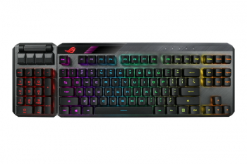 Gaming Wireless Keyboard Asus ROG Claymore II, Mechanical, Red Optical SW, Macro Keys, USB passthrou