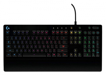 Gaming Keyboard Logitech G213 Prodigy, Mech-Dome, Spill resistance, Media controls, RGB, 1.8m, USB, 