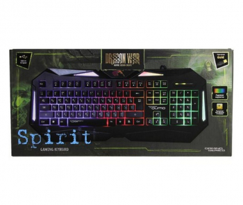 Gaming Keyboard Qumo Spirit, 12 Fn keys, 19-KRO, Wrist rest, Backlight, Black, USB