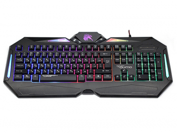 Gaming Keyboard Qumo Spirit, 12 Fn keys, 19-KRO, Wrist rest, Backlight, Black, USB