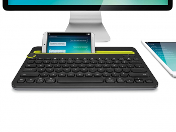 Wireless Keyboard Logitech K480 Multi-Device, Compact, F-keys, Cradle, Spill-resistant, 5M, 2xAAA, B