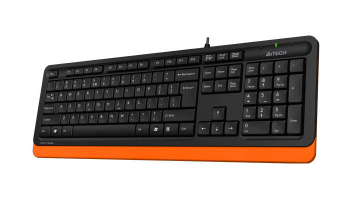 Keyboard A4Tech FK10, Multimedia Hot Keys, Laser Inscribed Keys , Splash Proof, 1.5m, USB, EN/RU/RO,