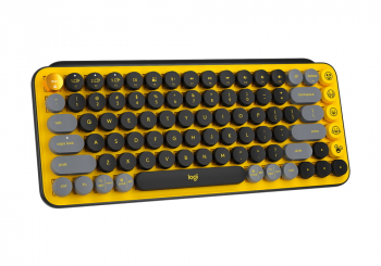 Wireless Keyboard Logitech POP Keys, Mechanical, Compact design, F- keys, Emoji Keys, 2xAAA, 2.4Ghz+