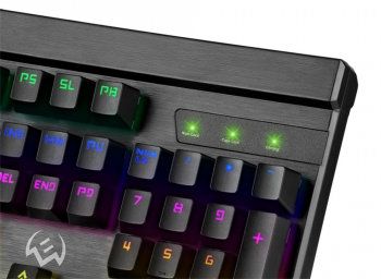 Gaming Keyboard SVEN KB-G9500, Mech-Brane,  Macro, Backlight, 12 Fn keys, Wrist rest, Black, USB