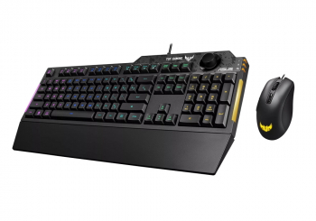 Gaming Keyboard & Mouse Asus TUF K1/M3, Mech-Brane, Spill-resistance, RGB, Wrist rest, US Layout