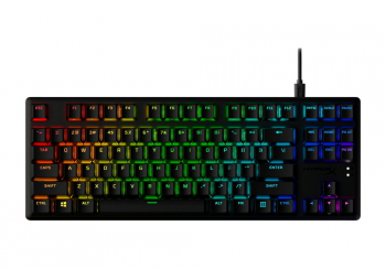 Gaming Keyboard HyperX Alloy Origins PBT, Mechanical, Red SW, PBT Keycaps, RGB, Aluminum Body, USB