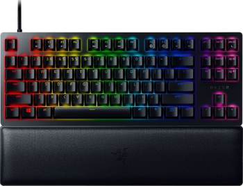 Gaming Keyboard Razer Huntsman V2, TLK, Optical Linear SWl, Wrist Rest, US Layout, USB, Black