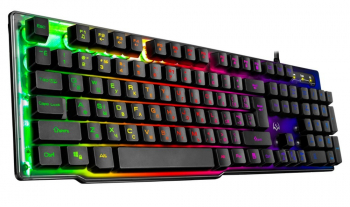 Gaming Keyboard SVEN KB-G8500, 12 Fn keys, Metal plate, Backlight, WinLock, Transparent housing, USB