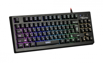 Gaming Keyboard & Mouse Qumo Pandemonium, Compact, Fn key, RGB, AntiGhosting, Black, USB
