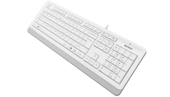 Keyboard A4Tech FK10, Multimedia Hot Keys, Laser Inscribed Keys , Splash Proof, 1.5m, USB, EN/RU/RO,