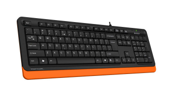 Keyboard A4Tech FK10, Multimedia Hot Keys, Laser Inscribed Keys , Splash Proof, 1.5m, USB, EN/RU/RO,