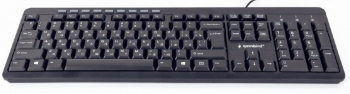 Keyboard Gembird KB-UM-106, Multimedia, Silent, Black, USB