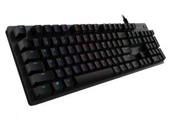 Gaming Keyboard Logitech G512 Carbon, Mechanical, GX Brown, Aluminum-alloy construction, RGB, USB