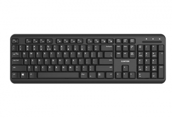 Wireless Keyboard & Mouse Canyon W20, Multimedia, Silent keys, 1xAA/2xAAA, Black