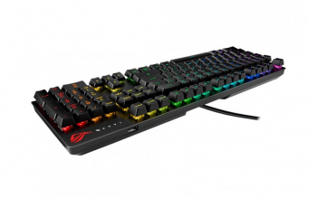 Gaming Keyboard Asus Strix Scope RX, Optical, for FPS, Aura Sync RGB, IP56, USB 2.0 passthrough, USB
