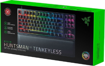 Gaming Keyboard Razer Huntsman V2, TLK, Optical Linear SWl, Wrist Rest, US Layout, USB, Black