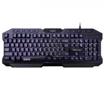 Gaming Keyboard Qumo Fallen II, Multimedia, Anti-ghosting, Backlight, Black, USB