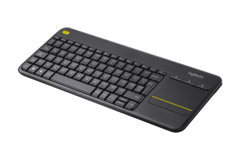 Wireless Touch Keyboard Logitech K400 Plus, FN key, Quiet typing, Unifying receiver, 2xAA