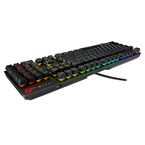 Gaming Keyboard Asus Strix Scope RX, Optical, for FPS, Aura Sync RGB, IP56, USB 2.0 passthrough, USB