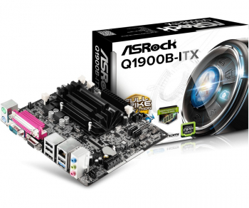 MB ASRock Q1900B-ITX (Quad-Core Celeron J1900/2xDDR3 SO-DIMM/2xSATA2, COM Port/LPT Port, Mini-ITX)