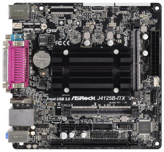 MB ASRock J4125B-ITX (Celeron Quad-Core J4125/2xDDR4 SO-DIMM/2xSATA3/COM port/LPT port, mini-ITX)