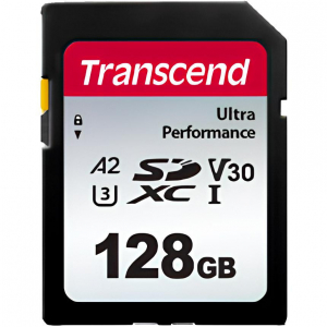 128GB SDXC Card (Class 10)  UHS-I, U3, Transcend 340S  "TS128GSDC340S" (R/W:160/90MB/s)