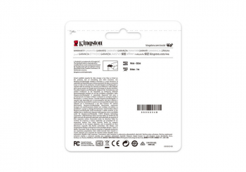 128GB MicroSD (Class 10) UHS-I (U1) +SD adapter, Kingston Canvas Select+ "SDCS2/128GB" (R:100MB/s)