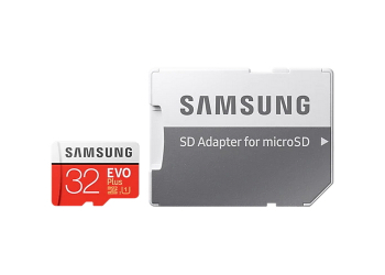 .32GB MicroSD (Class 10) UHS-I (U1)+SD adapter, Samsung EVO Plus "MB-MC32GA" (R/W:95/20MB/s)