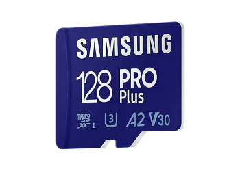 128GB MicroSD (Class 10) UHS-I (U3)+SD adapter, Samsung PRO Plus "MB-MD128KA" (R/W:160/120MB/s)