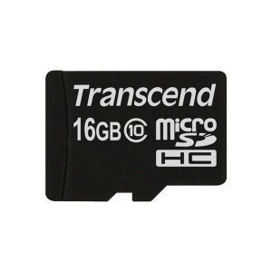 .16GB MicroSD (Class 10) , Transcend "TS16GUSDC10" (R/W:47/16MB/s)