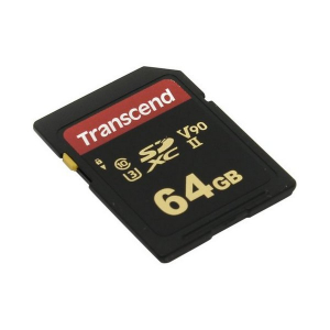 ..64GB  SDXC Card (Class 10) UHS-II, U3, Transcend "TS64GSDC700S" Ultra High Speed (R/W:285/180MB/s)