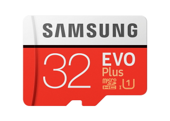 .32GB MicroSD (Class 10) UHS-I (U1)+SD adapter, Samsung EVO Plus "MB-MC32GA" (R/W:95/20MB/s)