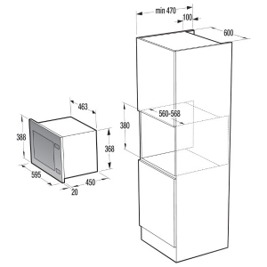 Built-in Microwave Gorenje BM 251 S7XG