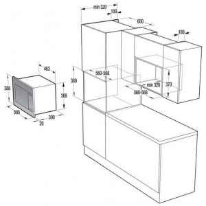 Built-in Microwave Gorenje BM 201 A4XG