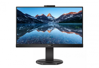 23.8" PHILIPS 243B9H, Black,IPS,1920x1080,75Hz,5ms,250cd,DCR50M:1,D-Sub+HDMI+DP+USB,WebCAM,Pivot,Spk