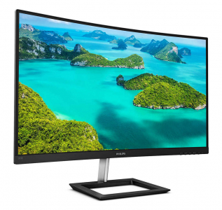 31.5" PHILIPS 322E1C, Black, Curved-VA, 1920x1080, 75Hz,AdaptiveSync,4ms,MegaDCR,250cd,D-Sub+HDMI+DP