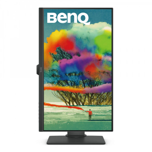 27" BenQ PD2700U, Black, AH-IPS, 3840x2160, 75Hz, 5ms, 350cd, HDR10, HDMI+DP+miniDP,KVM,Pivot,Spkrs